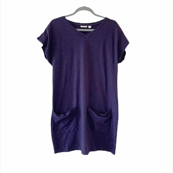 LOGO‎ Lori Goldstein Lounge Indigo Tunic M Pockets - Picture 1 of 8